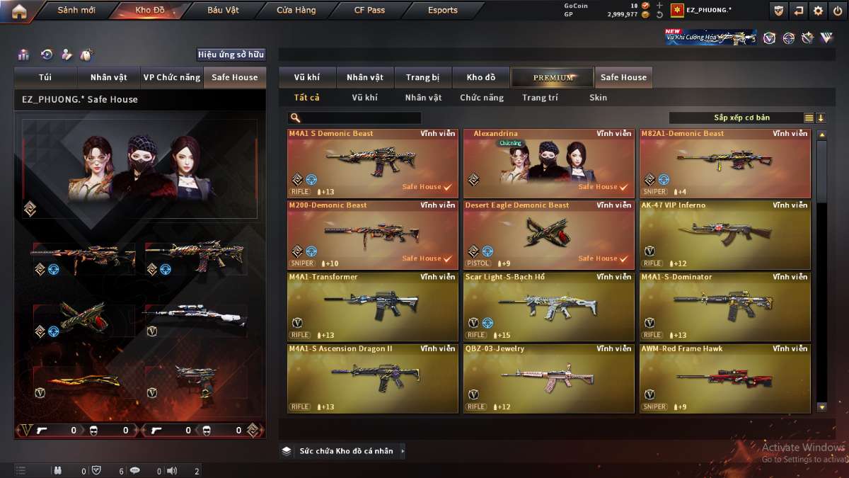 shop acc cf uy tin gia re